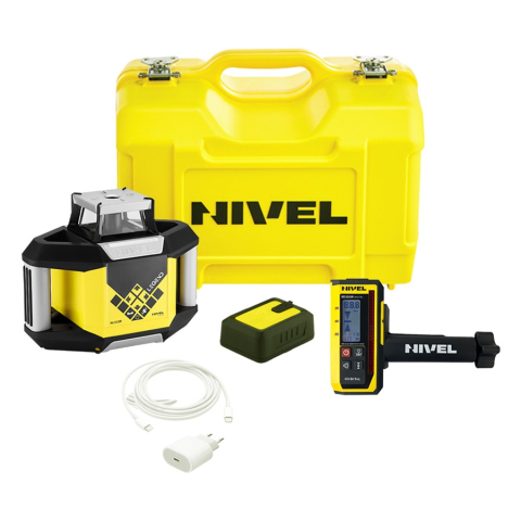 Nivela laser rotativa profesionala cu pante X/Y Nivel System NL320R DIGITAL + SJJ1 + LS35 [4]
