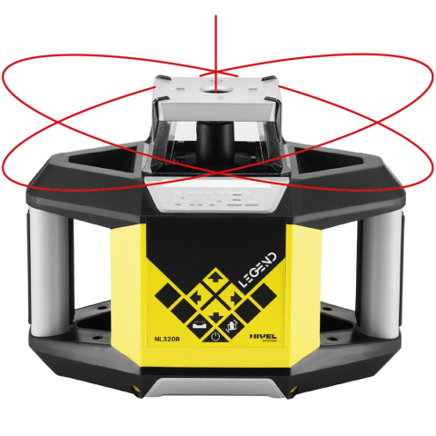 Nivela laser rotativa profesionala cu pante X/Y Nivel System NL320R DIGITAL + SJJ1 + LS35 [1]