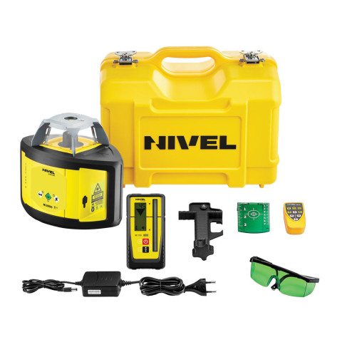 Nivelă laser rotativa verde Nivel System NL500G Digital trepied SJJ32 stadie LS35 [1]