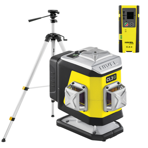 Echipamente de masurat - Nivela laser verde in cruce Nivel System CL3G cu trepied SJJM1EX receptor CLS4
