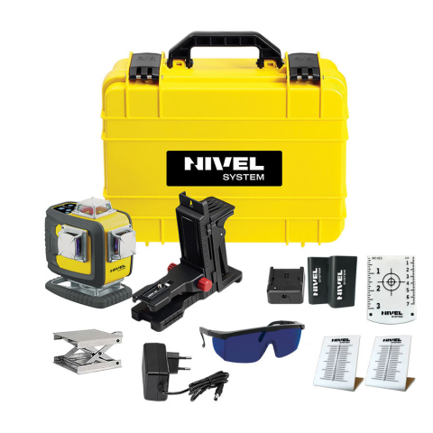 Nivela laser violet Nivel System CL4D-P cu trepied SJJM1EX senzor CLS4 stadie LS24 [1]