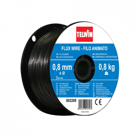 Sarma sudura MIG-MAG - Sarma sudura cu flux  Telwin 0.8 mm rola 0.8 kg - pentru sudura fara gaz