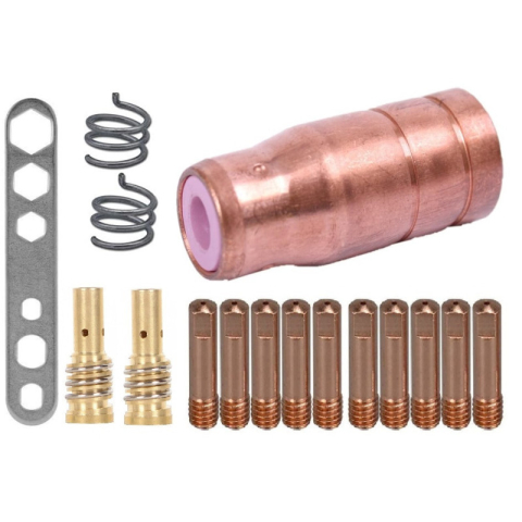 Accesorii sudura - diverse - Set 16 consumabile INTENSIV pentru pistolet fara euroconector MIG MAG 150A