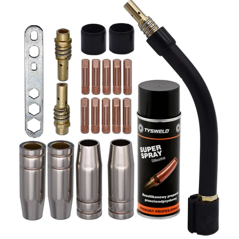 Accesorii sudura - diverse - Set 21 consumabile INTENSIV pentru pistolet MIG MAG 150A