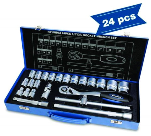 Truse de scule manuale - Set 24 chei tubulare 1/2 HYUNDAI HY-59672