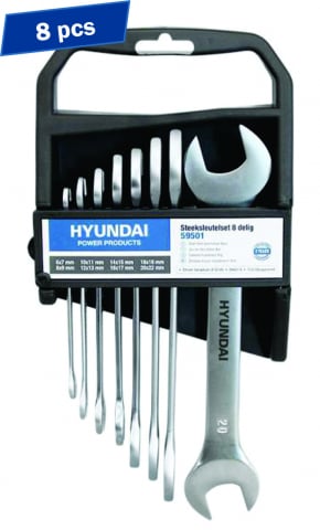Truse de scule manuale - Set 8 chei fixe 6-22 HYUNDAI HY-59501