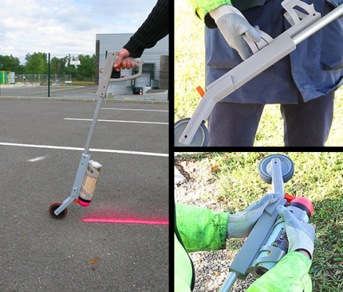 Tija de marcare la sol cu vopsea [1]