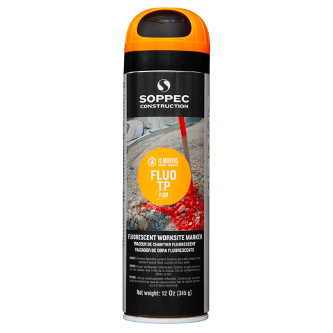 Echipamente de masurat - Vopsea pentru trasaj FLUO TP SOPPEC fluorescent portocaliu set 12 bucati