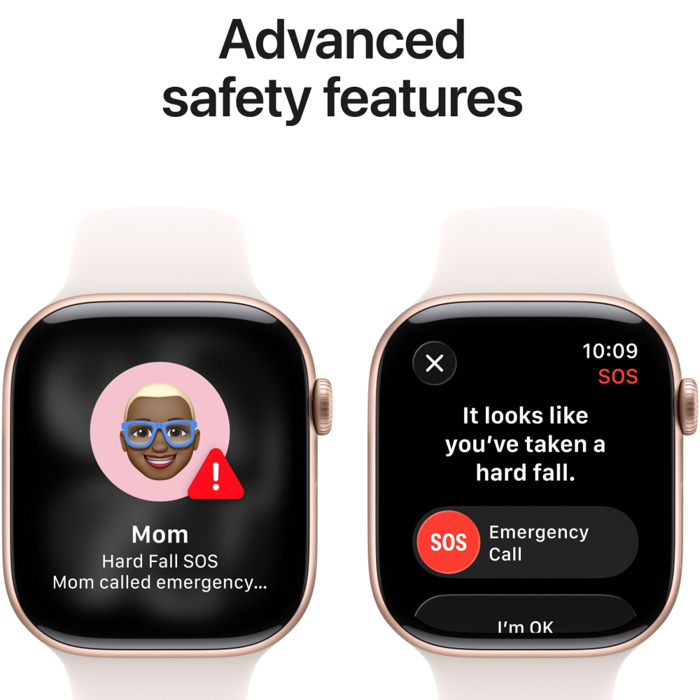Apple Watch Series 11, GPS, 42 mm, Rose Gold Aluminium Case, Light Blush Sport Band - S/M [6]