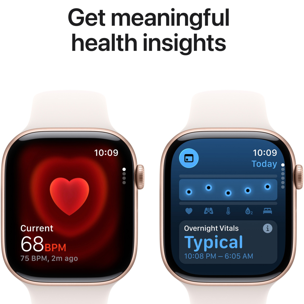 Apple Watch Series 11, GPS, 42 mm, Rose Gold Aluminium Case, Light Blush Sport Band - M/L [5]