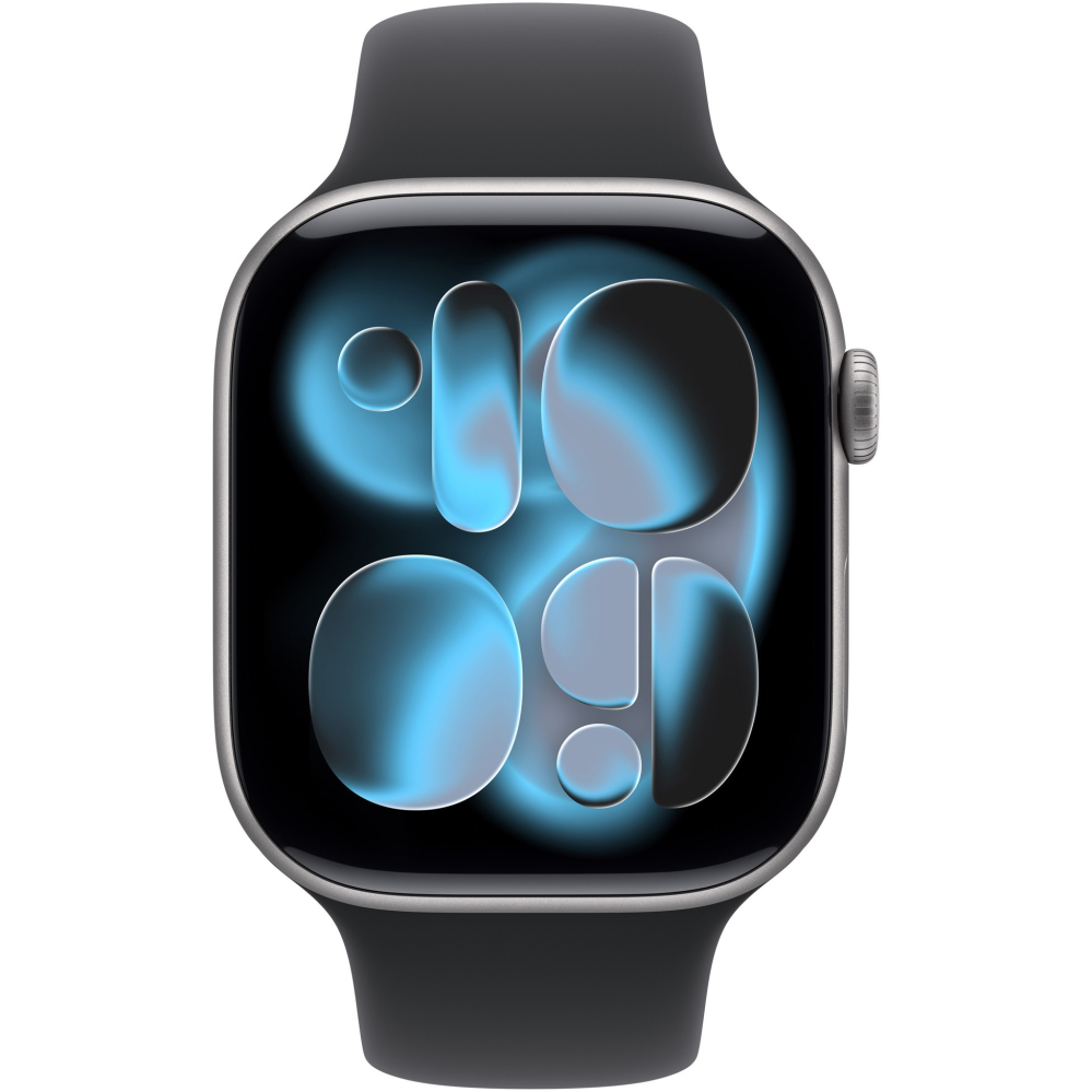 Apple Watch 11 GPS, Carcasa Space Grey Aluminium 46mm, Black Sport Band - M/L [2]