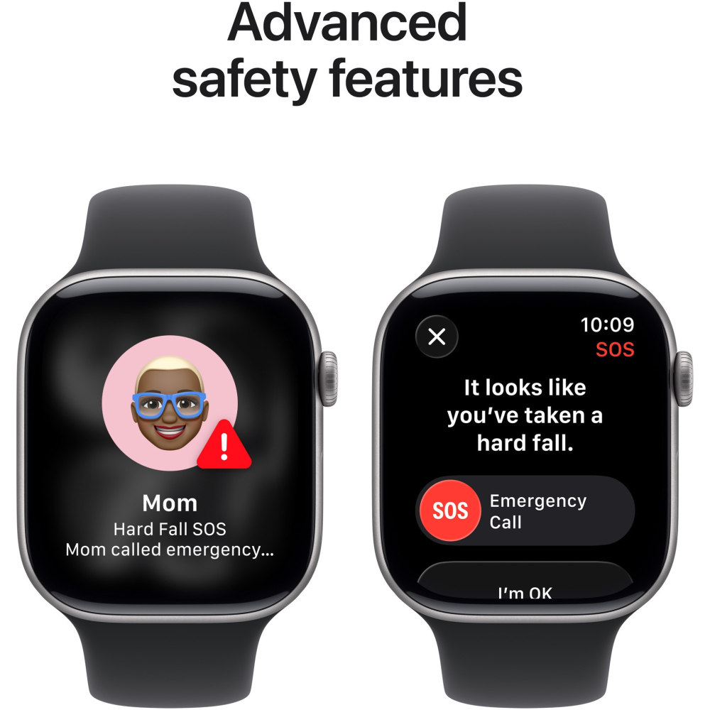 Apple Watch 11 GPS, Carcasa Space Grey Aluminium 46mm, Black Sport Band - M/L [6]