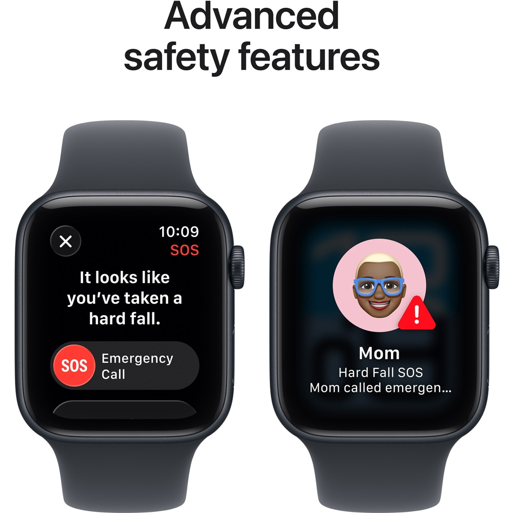 Apple Watch SE 3, GPS, 44 mm, Midnight Aluminium Case, Midnight Sport Band - M/L [7]
