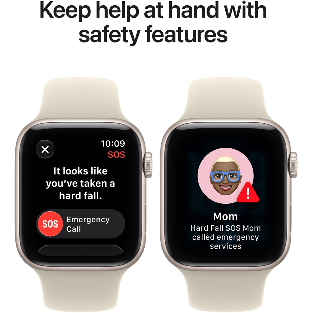 Apple Watch SE 3, GPS, 44mm, Midnight Aluminium Case, Navy Blue Sport Band - M/L [6]