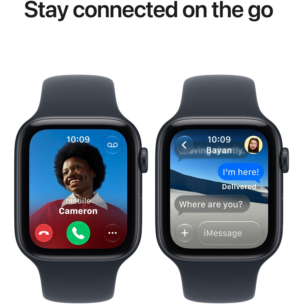 Apple Watch SE 3, GPS, 44mm, Midnight Aluminium Case, Navy Blue Sport Band - M/L [5]