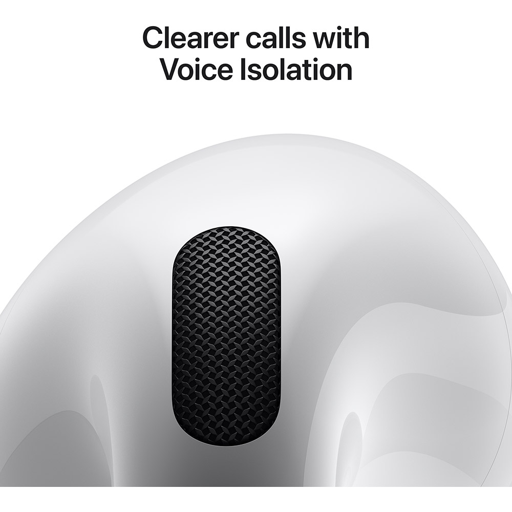 Casti APPLE AirPods 4, True Wireless, Bluetooth, In-Ear, Microfon, Carcasa Incarcare USB-C, alb [5]