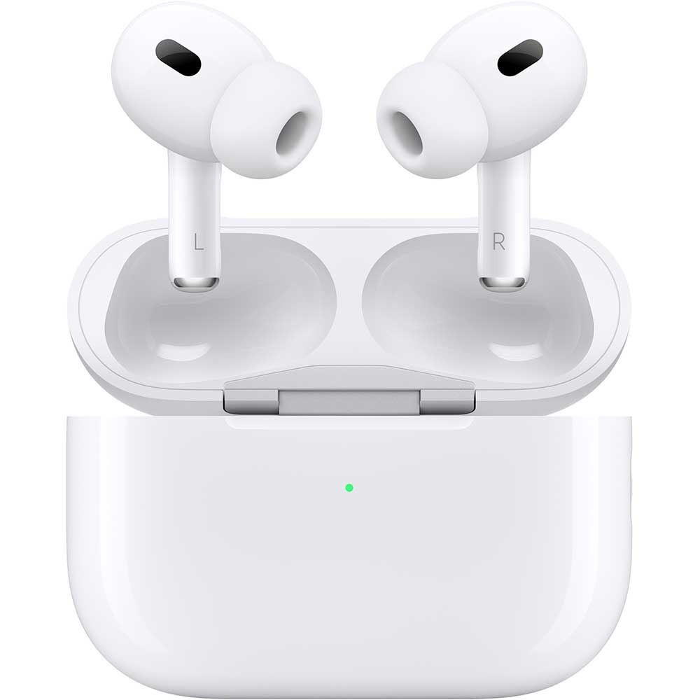 Casti APPLE AirPods Pro (gen.2), True Wireless, Bluetooth, In-Ear, Microfon, Noise Cancelling, Conector USB-C, alb [2]