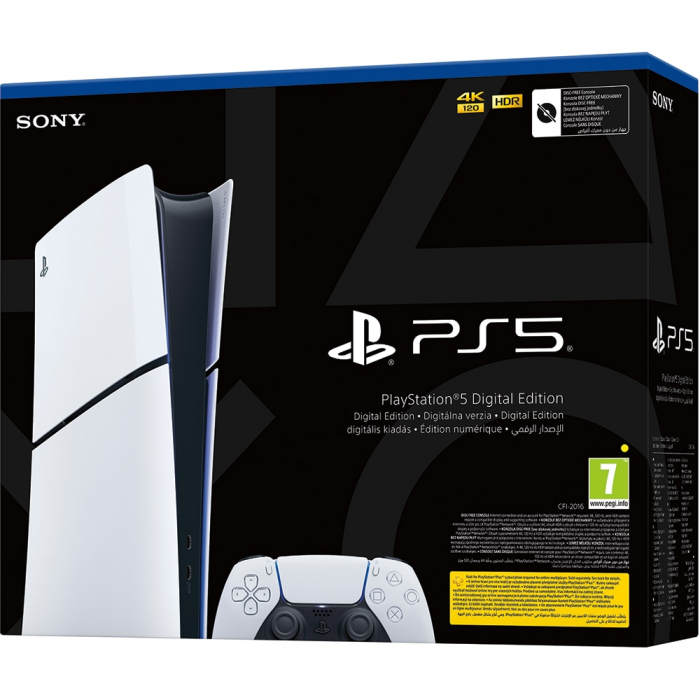 Sony PlayStation 5 Digital Slim Edition 1TB SSD Wi-Fi Alb [6]