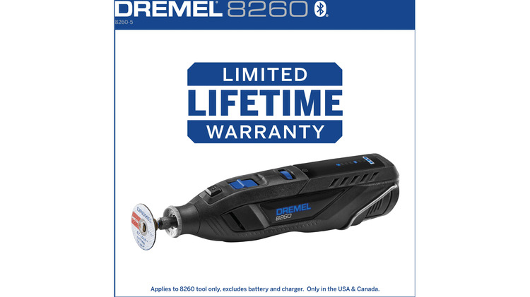 Dremel 8260-5/65 unealta multifunctionala cu acumulator, cu cap rotativ 12 V | 5000 - 30000 RPM | 3,2 mm | 2 x 3 Ah acumulatori + incarcator [9]