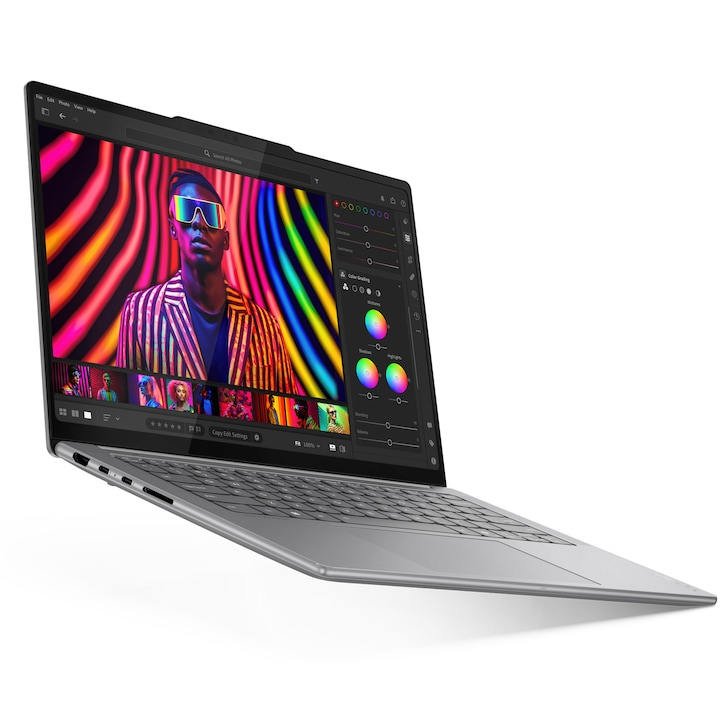 Laptop Lenovo Yoga Pro 7 14IAH10 cu procesor Intel® Core™ Ultra 7 255H pana la 5.1GHz, 14.5" 3K, OLED, 120Hz, Touch, 32GB LPDDR5x RAM, 1TB SSD, Intel® Arc™ 140T, Windows® 11 Home, Luna Grey [6]