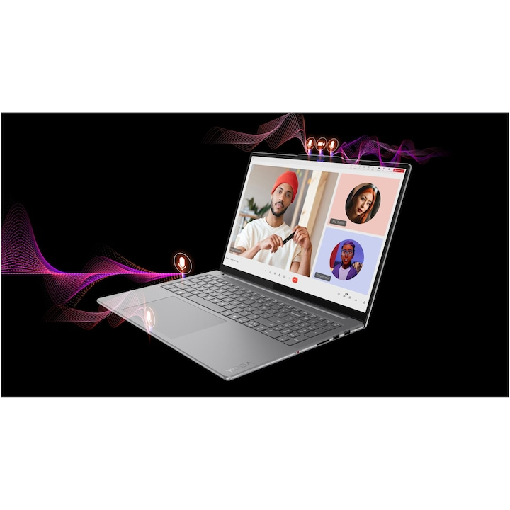 Laptop Lenovo Yoga Pro 9 16IAH10 cu procesor Intel® Core™ Ultra 7 255H pana la 5.1GHz, 16" 2.8K WQXGA+, OLED, 120Hz, 32GB LPDDR5x RAM, 1TB SSD, NVIDIA® GeForce RTX™ 5060 8GB GDDR7, Windows® 11 Home, L [20]