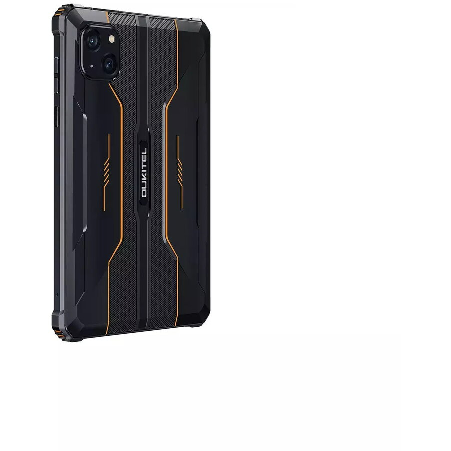 Oukitel RT3, Procesor Octa-Core MT6762, Ecran IPS 8" FHD+, 16MP, 4GB RAM, 64GB Flash, 16MP, Bluetooth, IP68, 4G, Dual SIM, Android, Negru-Portocaliu [2]