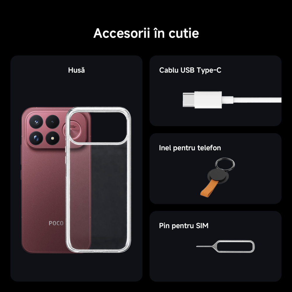 POCO F9 Ultra, 16GB RAM, 512GB, AMOLED 6.9", 200MP, 8050mAh, 185Hz, Tehnologie Sound by Bose, Rosu [4]
