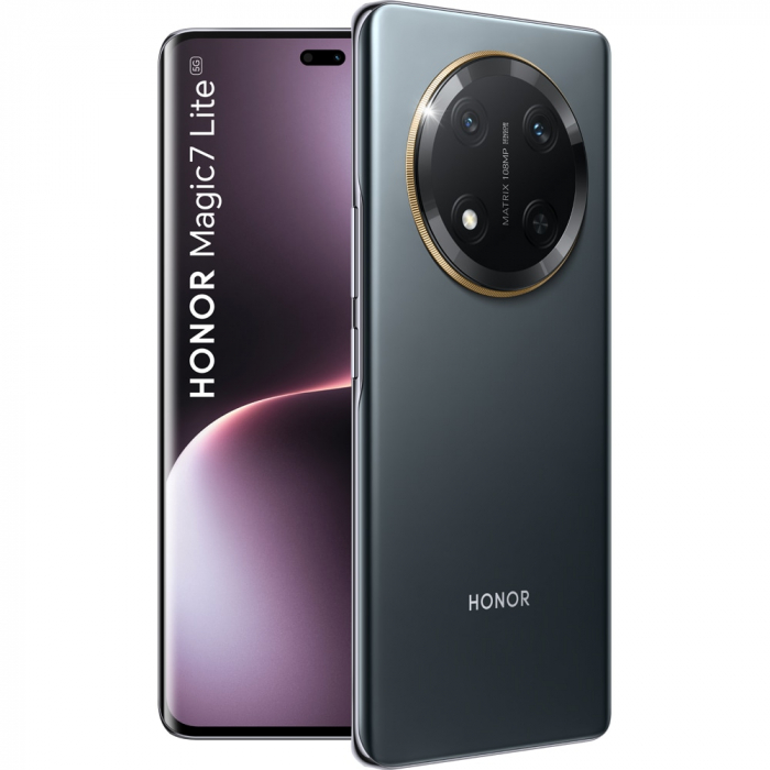 Telefon HONOR Magic 7 Lite, 256GB, 8GB RAM, Dual SIM, Titanium Black [1]