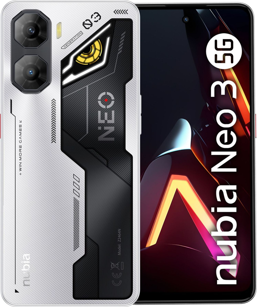 Telefon Mobil ZTE Nubia Neo 3 256GB 8GB RAM 5G Dual SIM Cyber Silver  210 din 2083 [1]