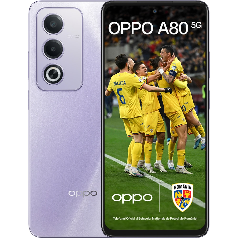 Telefon OPPO A80 5G, 256GB, 8GB RAM, Dual SIM, Moonlight Purple [1]