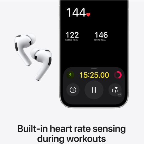 APPLE AirPods Pro 3, True Wireless, Bluetooth, In-Ear, Microfon, Noise Cancelling, alb [3]