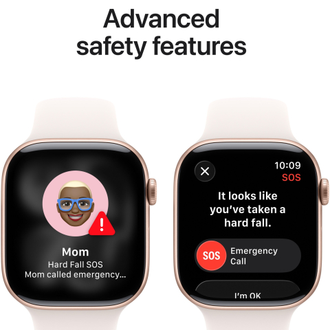 Apple Watch Series 11, GPS, 42 mm, Rose Gold Aluminium Case, Light Blush Sport Band - S/M [5]