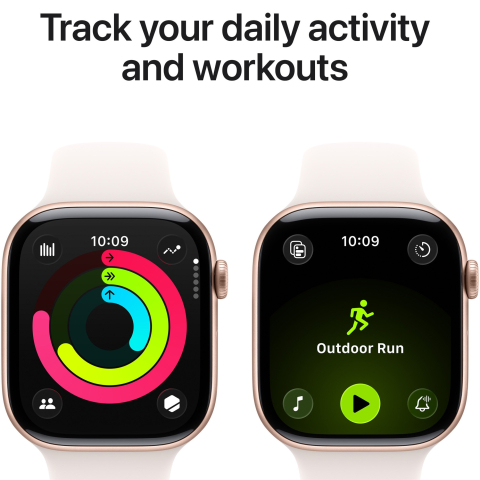 Apple Watch Series 11, GPS, 42 mm, Rose Gold Aluminium Case, Light Blush Sport Band - M/L [3]