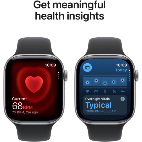 Apple Watch 11 GPS, Carcasa Space Grey Aluminium 46mm, Black Sport Band - M/L [4]