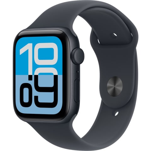 Smartwatch - Apple Watch SE 3, GPS, 44 mm, Midnight Aluminium Case, Midnight Sport Band - M/L