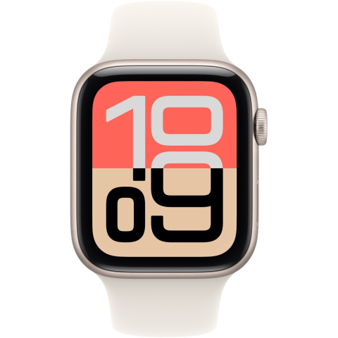 Apple Watch SE 3, GPS, 40 mm, Starlight Aluminium Case, Starlight Sport Band - S/M [1]