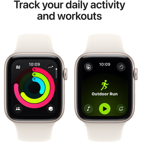 Apple Watch SE 3, GPS, 40 mm, Starlight Aluminium Case, Starlight Sport Band - S/M [5]