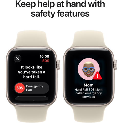Apple Watch SE 3, GPS, 44mm, Midnight Aluminium Case, Navy Blue Sport Band - M/L [5]