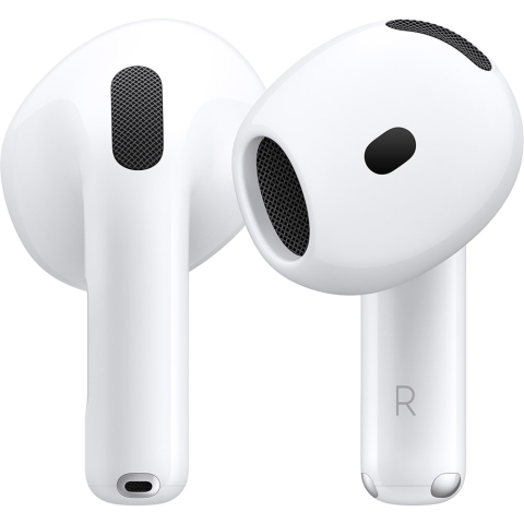 Casti Wireless - Casti APPLE AirPods 4, True Wireless, Bluetooth, In-Ear, Microfon, Carcasa Incarcare USB-C, alb