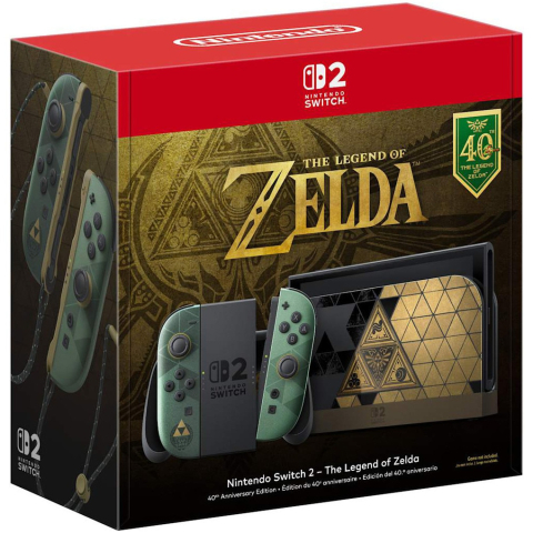 Console - Consola Nintendo Switch 2 Legend of Zelda 40th Anniversary Edition