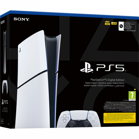 PlayStation - Sony PlayStation 5 Digital Slim Edition 1TB SSD Wi-Fi Alb