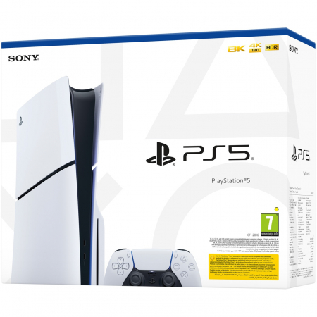 Consola PlayStation 5 Slim (PS5) 1TB, D-Chassis, White [0]
