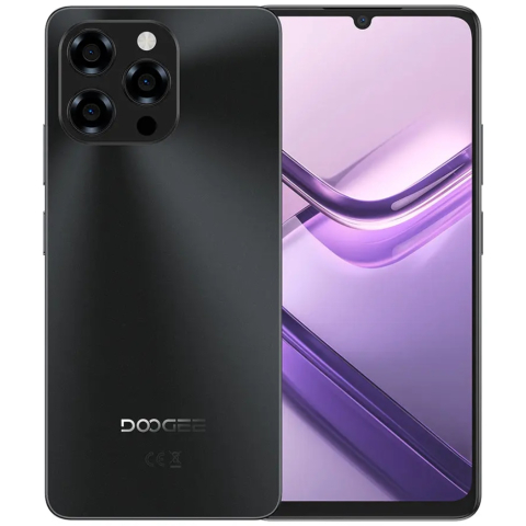 Doogee Note 58 Pro, Negru, 4G, 6.75" HD+ IPS 90Hz, 32GB RAM (8GB+24GB extensibili), 256GB ROM, Android 15, Unisoc T7250, Camera 16MP+8MP, 6250mAh, NFC, Dual SIM [0]
