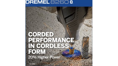 Dremel 8260-5/65 unealta multifunctionala cu acumulator, cu cap rotativ 12 V | 5000 - 30000 RPM | 3,2 mm | 2 x 3 Ah acumulatori + incarcator [11]