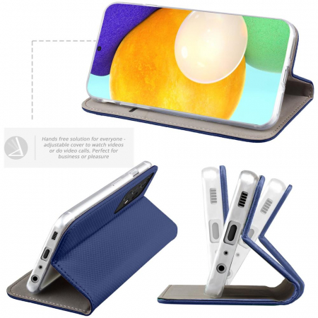 Husa Motorola Edge 60 Fusion Smart Magnet Albastru [2]