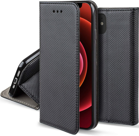 Husa Motorola Moto G85 Smart Magnet Negru [1]