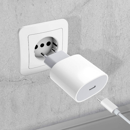 Incarcator, Type-C, Fast charge 20W, Alb [3]