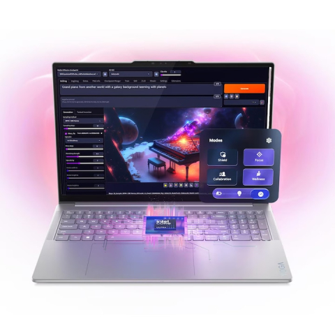 Laptop Lenovo Yoga Pro 9 16IAH10 cu procesor Intel® Core™ Ultra 7 255H pana la 5.1GHz, 16" 2.8K WQXGA+, OLED, 120Hz, 32GB LPDDR5x RAM, 1TB SSD, NVIDIA® GeForce RTX™ 5060 8GB GDDR7, Windows® 11 Home, L [17]