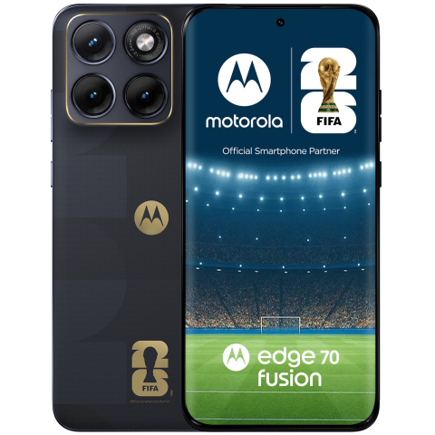 Motorola edge 70 fusion FIFA edition, 256GB, 8GB RAM, 5G, PANTONE Silhouette (black) + moto buds bass [9]