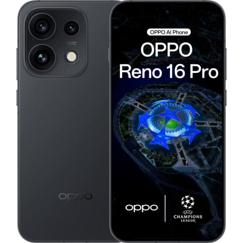 Oppo - OPPO Reno16 Pro, Dual SIM, 12GB RAM, 512GB, 5G, Starlight Black